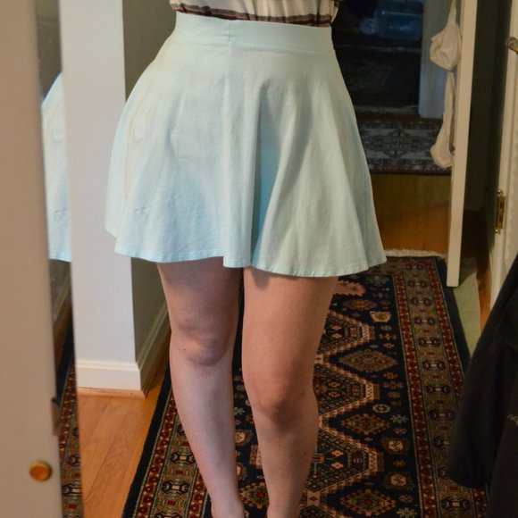 Sky Blue Skater Skirt - Picture 3 of 3